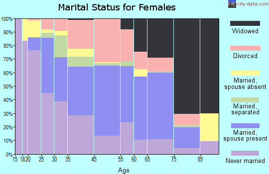 Beaver Falls marital status for females