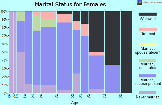 Beaver Springs marital status for females