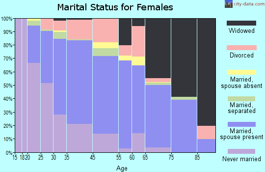 Castle Shannon marital status for females