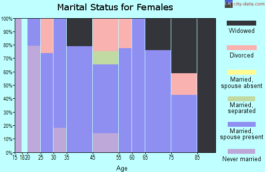 Davidsville marital status for females