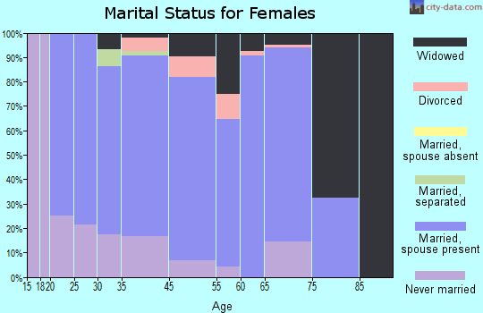 Elverson marital status for females