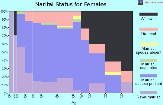 Ferndale marital status for females