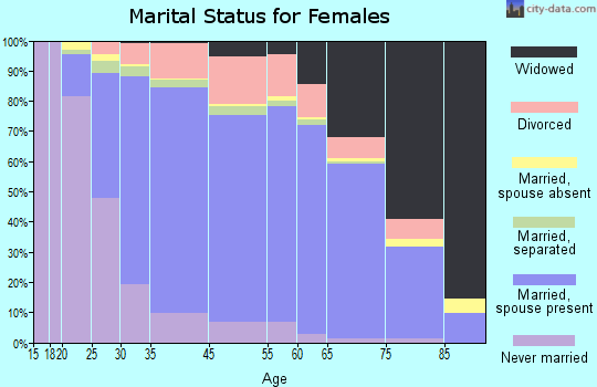 Levittown marital status for females