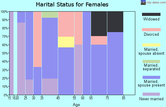 McEwensville marital status for females