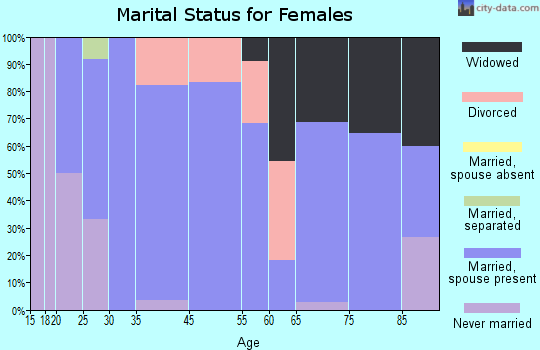 Patterson Heights marital status for females