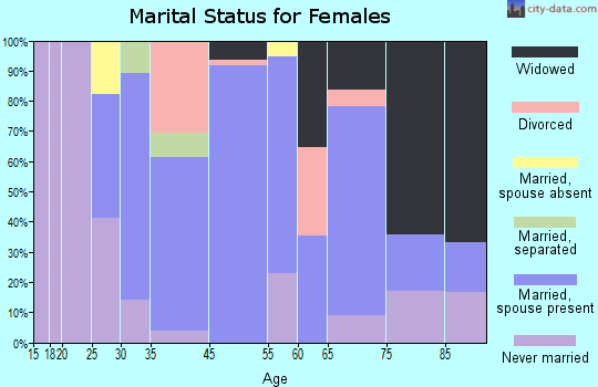 Rural Valley marital status for females