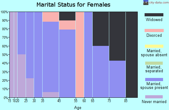 Saltillo marital status for females