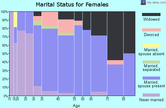 South New Castle marital status for females