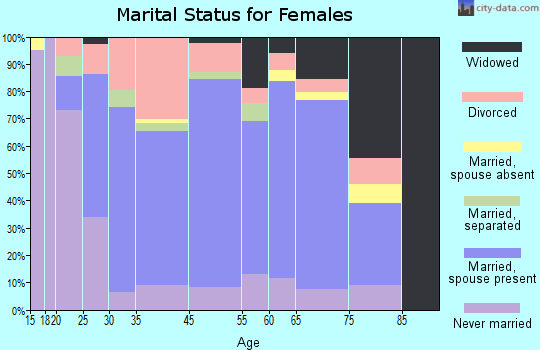 South Williamsport marital status for females