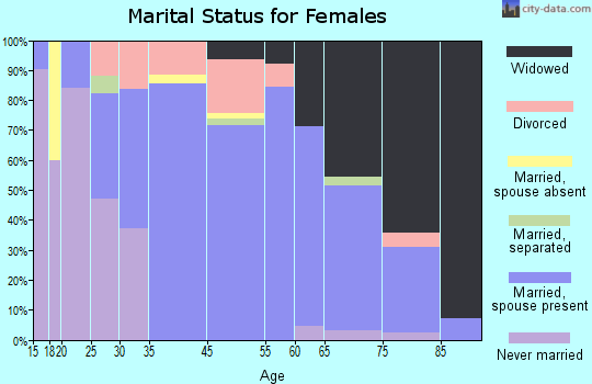 West Brownsville marital status for females
