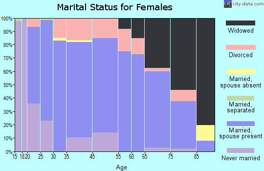 Elk Point marital status for females