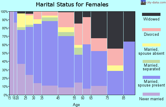 King City marital status for females