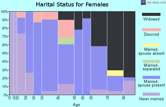Viborg marital status for females