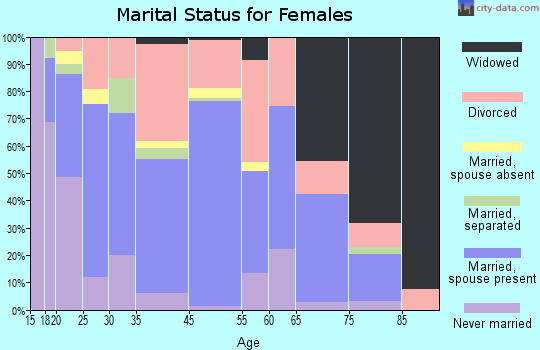 Lenoir City marital status for females