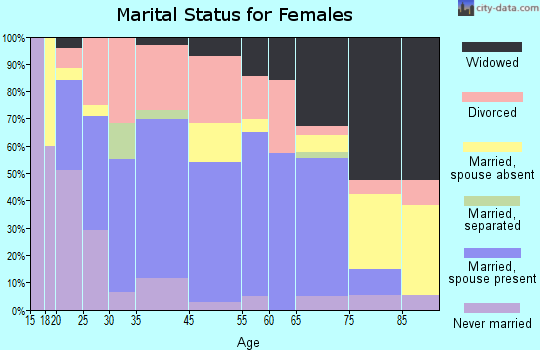 Loudon marital status for females