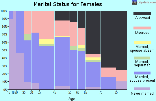 Mountain City marital status for females