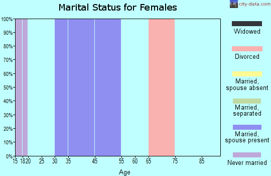 Arroyo Alto marital status for females