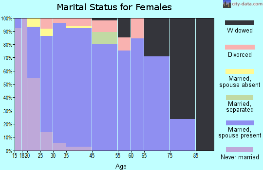 Beach City marital status for females