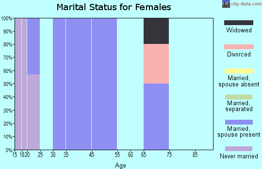 Carl's Corner marital status for females