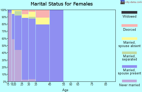 Fort Bliss marital status for females