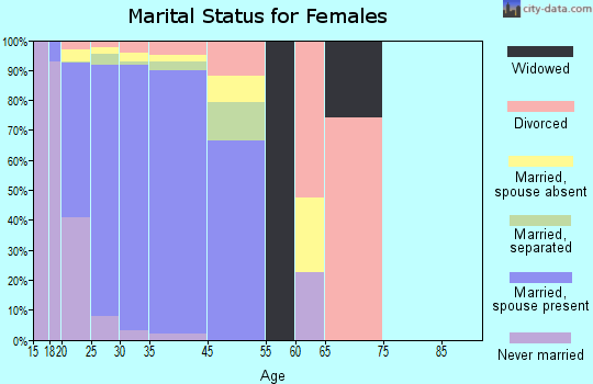 Fort Hood marital status for females