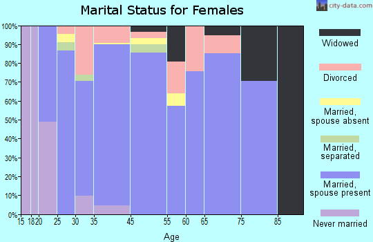 Horizon City marital status for females