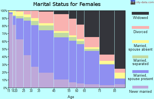 Houston marital status for females