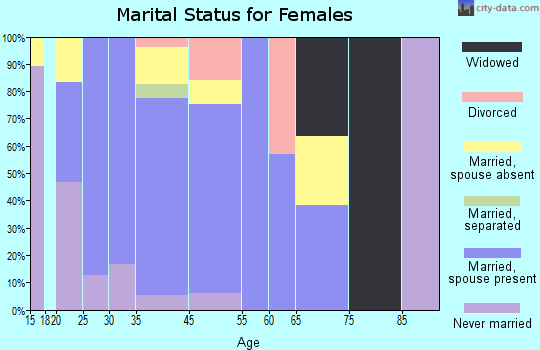 La Casita-Garciasville marital status for females