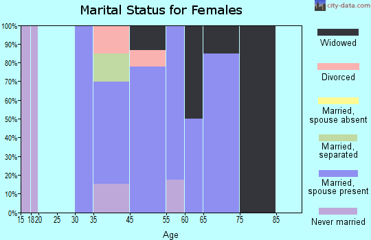 Log Cabin marital status for females