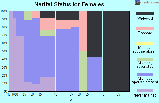 Sierra Blanca marital status for females