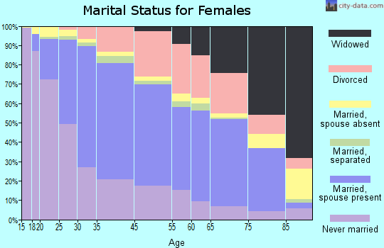 Mountain View marital status for females