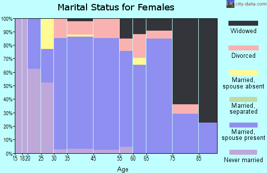Spring Valley marital status for females