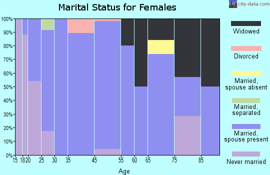 Clarkston marital status for females