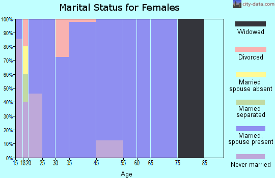 South Willard marital status for females