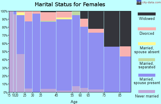 Wellsville marital status for females