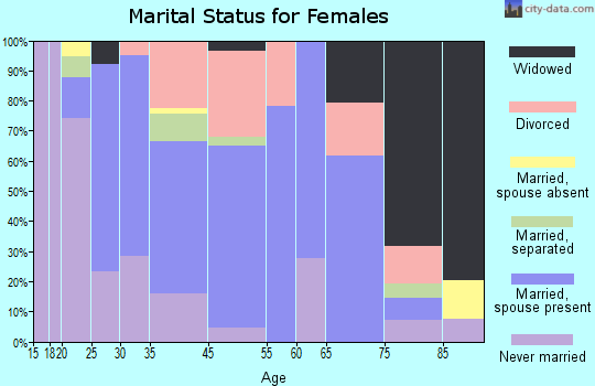 Bellows Falls marital status for females