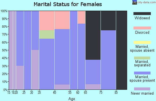 Boones Mill marital status for females