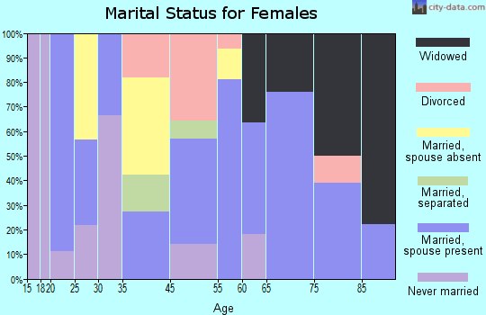 Charlotte Court House marital status for females