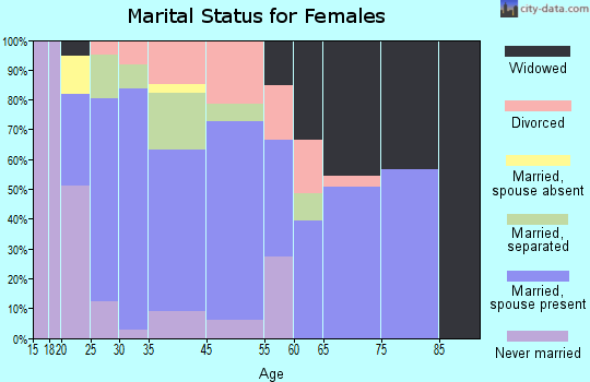 Craigsville marital status for females