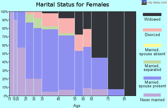 Honaker marital status for females