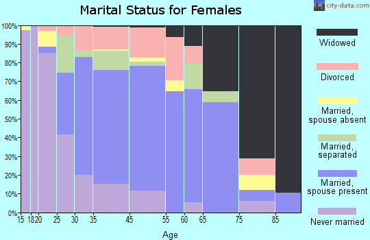 Smithfield marital status for females