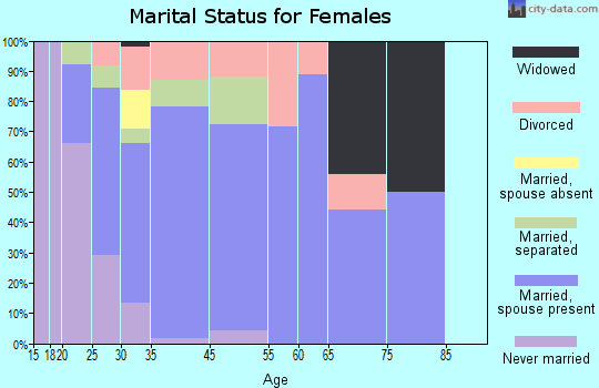 Spotsylvania Courthouse marital status for females