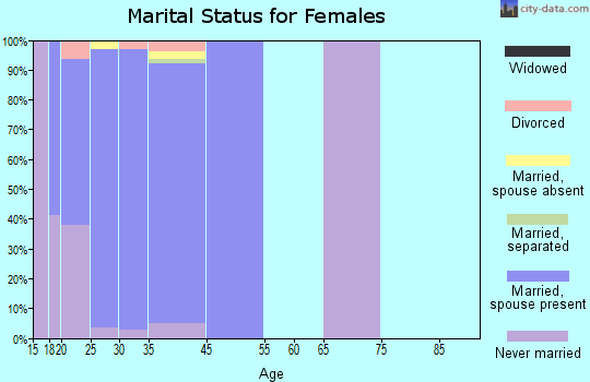 Fairchild AFB marital status for females