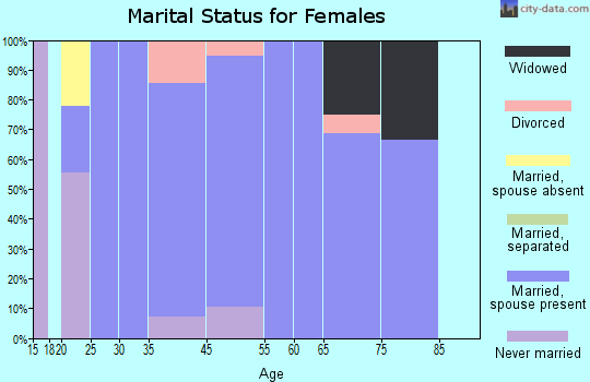 Hendricks marital status for females