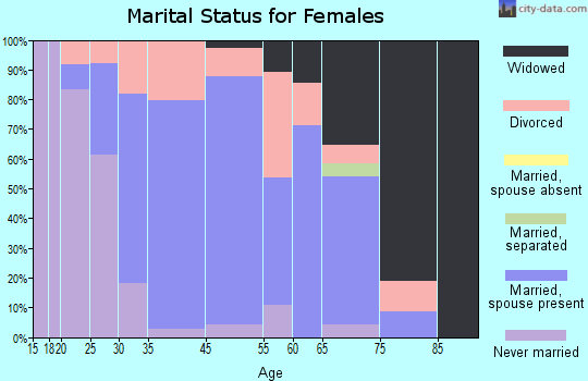 Rivesville marital status for females