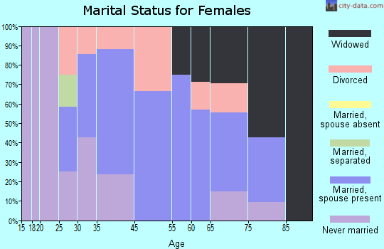 West Logan marital status for females