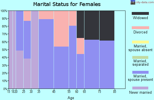 Eagle Lake marital status for females