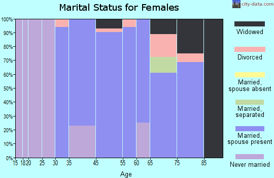 Elmwood Park marital status for females
