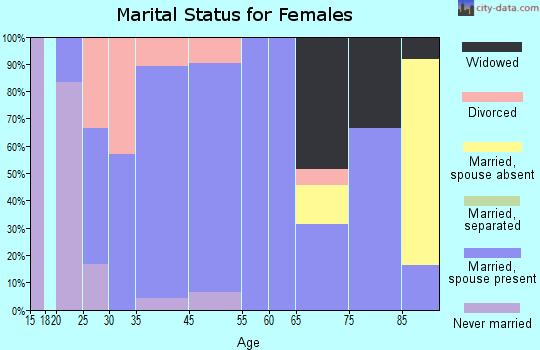 Plum City marital status for females