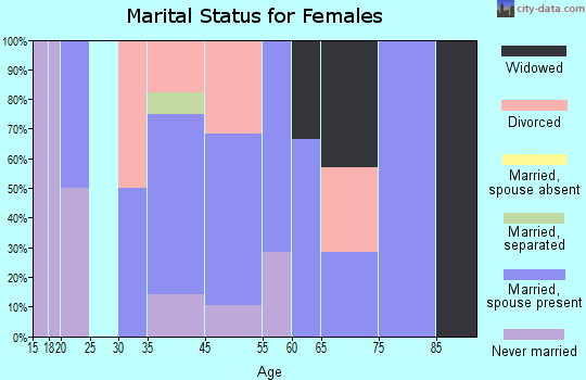 Rockdale marital status for females